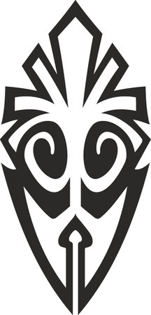 Vector symbol, ornament, tattoo. beautiful vector illustration. Drawings on the body, ancient symbols.のイラスト素材