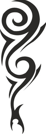 Vector symbol, ornament, tattoo. beautiful vector illustration. Drawings on the body, ancient symbols.のイラスト素材