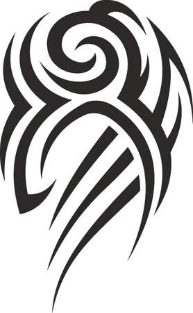 Vector symbol, ornament, tattoo. beautiful vector illustration. Drawings on the body, ancient symbols.のイラスト素材