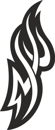Vector symbol, ornament, tattoo. beautiful vector illustration. Drawings on the body, ancient symbols.のイラスト素材