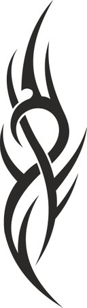 Vector symbol, ornament, tattoo. beautiful vector illustration. Drawings on the body, ancient symbols.のイラスト素材