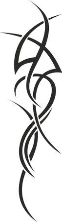 Vector symbol, ornament, tattoo. beautiful vector illustration. Drawings on the body, ancient symbols.のイラスト素材