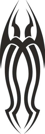 Vector symbol, ornament, tattoo. beautiful vector illustration. Drawings on the body, ancient symbols.のイラスト素材