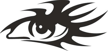 Vector symbol, ornament, tattoo. beautiful vector illustration. Drawings on the body, ancient symbols.のイラスト素材