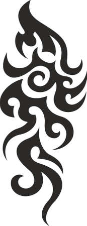 Vector symbol, ornament, tattoo. beautiful vector illustration. Drawings on the body, ancient symbols.のイラスト素材