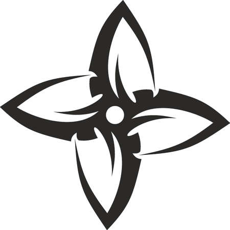Vector symbol, ornament, tattoo. beautiful vector illustration. Drawings on the body, ancient symbols.のイラスト素材