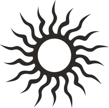 Vector symbol, ornament, tattoo. beautiful vector illustration. Drawings on the body, ancient symbols.のイラスト素材