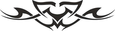 Vector symbol, ornament, tattoo. beautiful vector illustration. Drawings on the body, ancient symbols.のイラスト素材