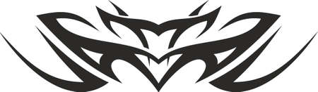 Vector symbol, ornament, tattoo. beautiful vector illustration. Drawings on the body, ancient symbols.のイラスト素材