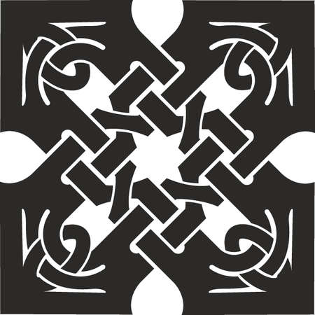 Vector symbol, ornament, tattoo. beautiful vector illustration. Drawings on the body, ancient symbols.のイラスト素材