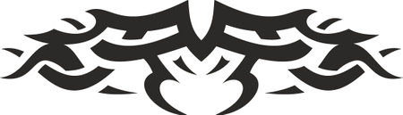 Vector symbol, ornament, tattoo. beautiful vector illustration. Drawings on the body, ancient symbols.のイラスト素材
