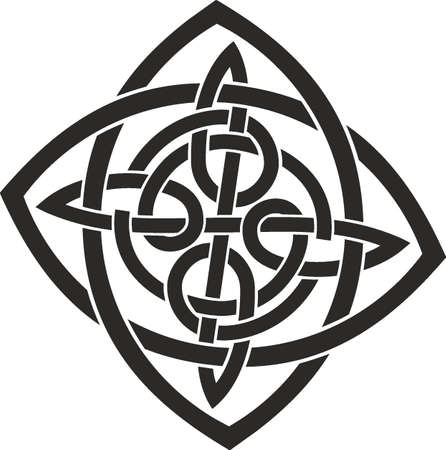 Vector symbol, ornament, tattoo. beautiful vector illustration. Drawings on the body, ancient symbols.のイラスト素材