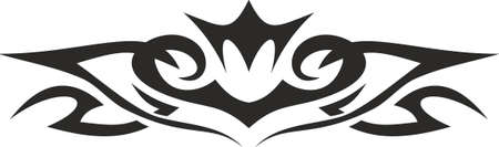 Vector symbol, ornament, tattoo. beautiful vector illustration. Drawings on the body, ancient symbols.のイラスト素材