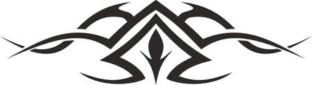 Vector symbol, ornament, tattoo. beautiful vector illustration. Drawings on the body, ancient symbols.のイラスト素材