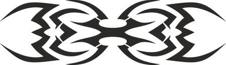 Vector symbol, ornament, tattoo. beautiful vector illustration. Drawings on the body, ancient symbols.のイラスト素材