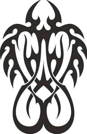 Vector symbol, ornament, tattoo. beautiful vector illustration. Drawings on the body, ancient symbols.のイラスト素材
