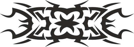 Vector symbol, ornament, tattoo. beautiful vector illustration. Drawings on the body, ancient symbols.のイラスト素材