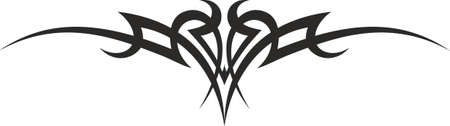 Vector symbol, ornament, tattoo. beautiful vector illustration. Drawings on the body, ancient symbols.のイラスト素材
