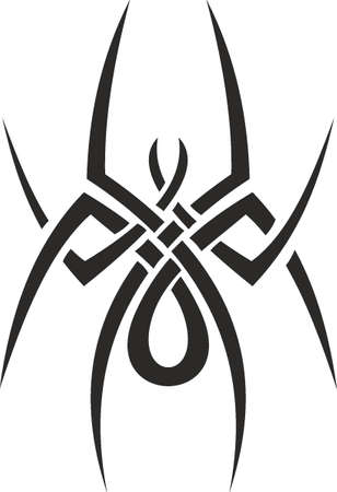 Vector symbol, ornament, tattoo. beautiful vector illustration. Drawings on the body, ancient symbols.のイラスト素材