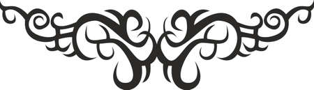 Vector symbol, ornament, tattoo. beautiful vector illustration. Drawings on the body, ancient symbols.のイラスト素材