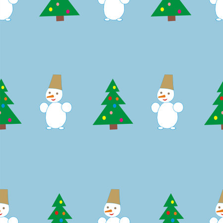 Vector illustration for Christmas. Seamless pattern for the holidays.のイラスト素材
