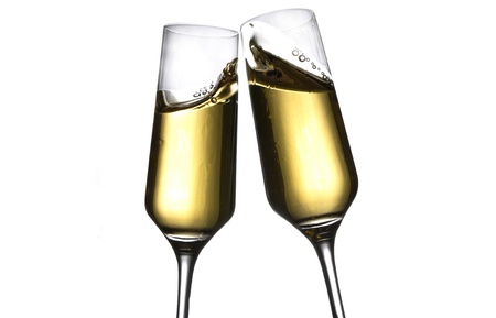toast with champagneの写真素材