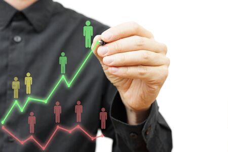 concept of successful careerの写真素材