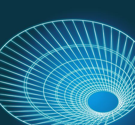 vector grid-shaped pipe on blue background nuancedの写真素材