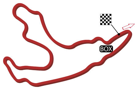 belgium circuit vectorのイラスト素材