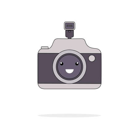 Vector illustration of camera character graphics, good for printing, wall decorations, etc.のイラスト素材