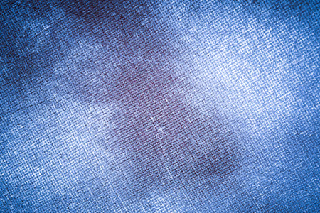 Blue canvas texture grunge backgroundの写真素材