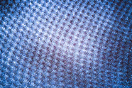 Blue canvas texture grunge backgroundの写真素材