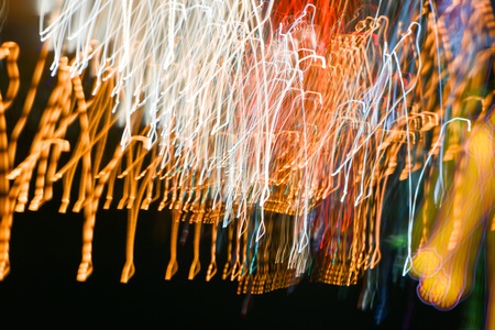 Abstract night light long exposure background