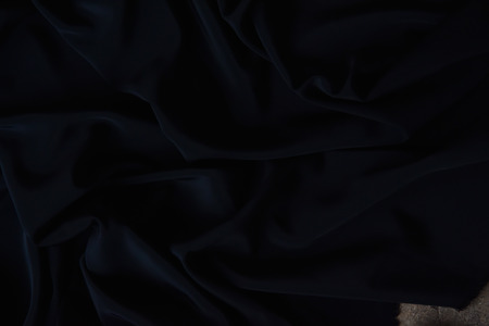 Black Fabric Texture Pattern Backgroundの写真素材