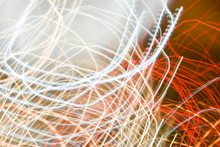 Abstract night light long exposure background
