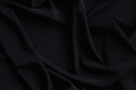 Black Fabric Texture Pattern Backgroundの写真素材