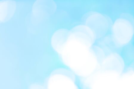 Blue bokeh abstract backgroundの写真素材