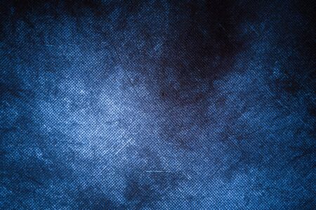 Blue canvas texture grunge backgroundの写真素材