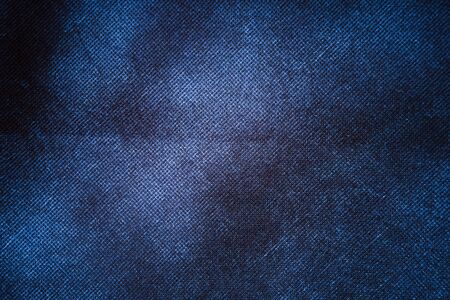 Blue canvas texture grunge backgroundの写真素材