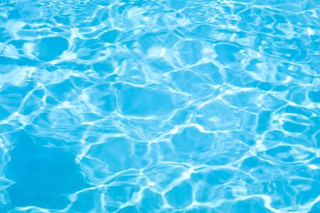 Blue water in swimming pool backgroundの写真素材