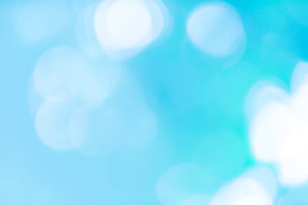 Blue bokeh abstract backgroundの写真素材