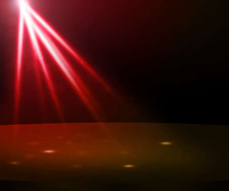 Red Party Spotlight Stage