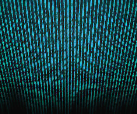Blue Binary Matrix Background