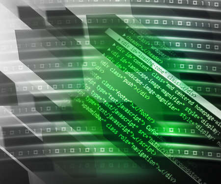 Green Source Code Background