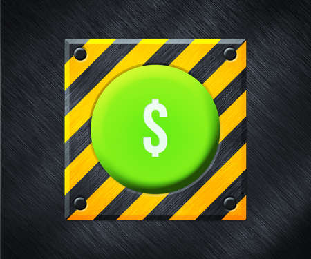 Dollar Green Buttonの写真素材
