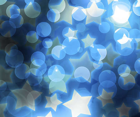 Blue Abstract Stars Background