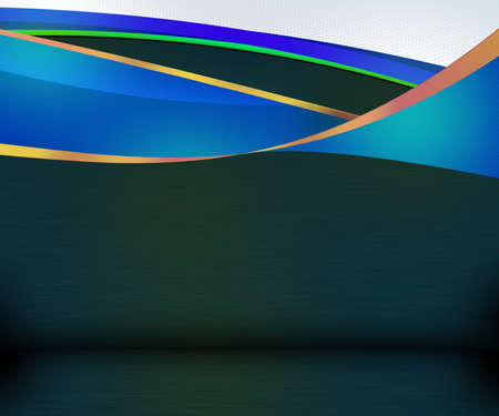 Blue Abstract Shapes Dark Background