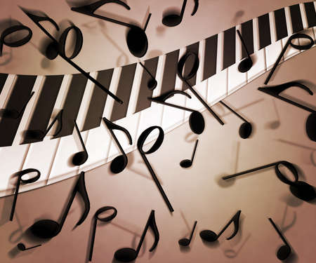 Sepia Music Background Texture