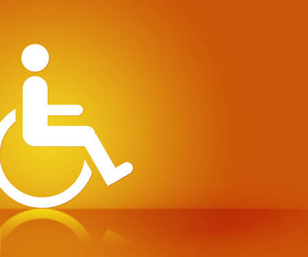 Orange Disability Backgroundの写真素材
