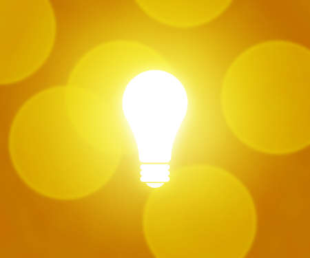 Bulb Yellow Background